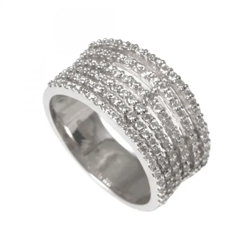 Alliansring Vitguld Diamanter