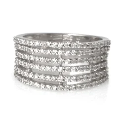 Alliansring Vitguld Diamanter