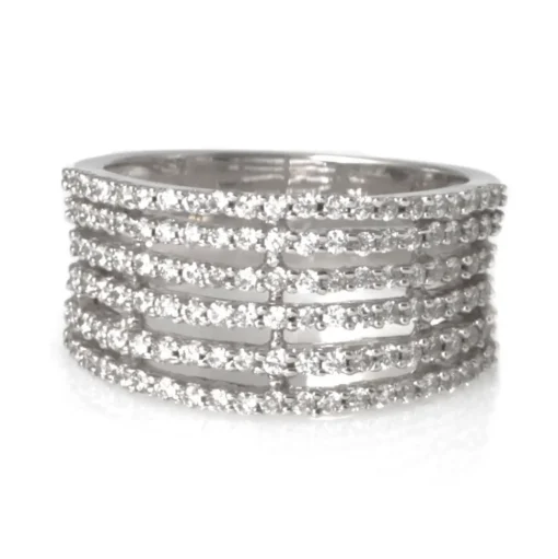 Alliansring Vitguld Diamanter