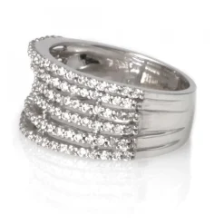 Alliansring Vitguld Diamanter