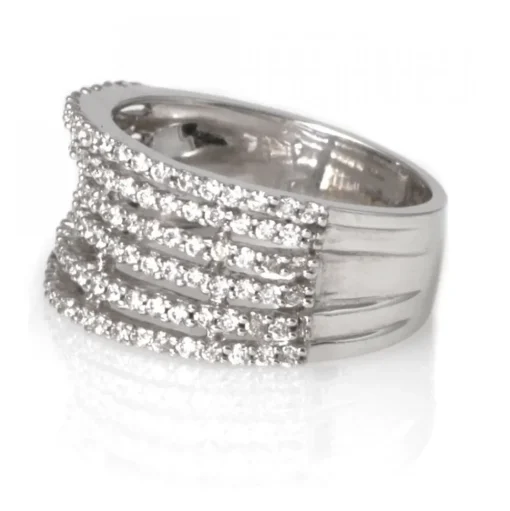 Alliansring Vitguld Diamanter