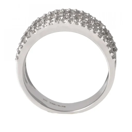 Alliansring Vitguld Diamanter