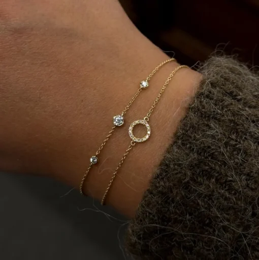 Armband Diamanter Guld