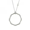 Bamboo Regular Halsband Vitguld