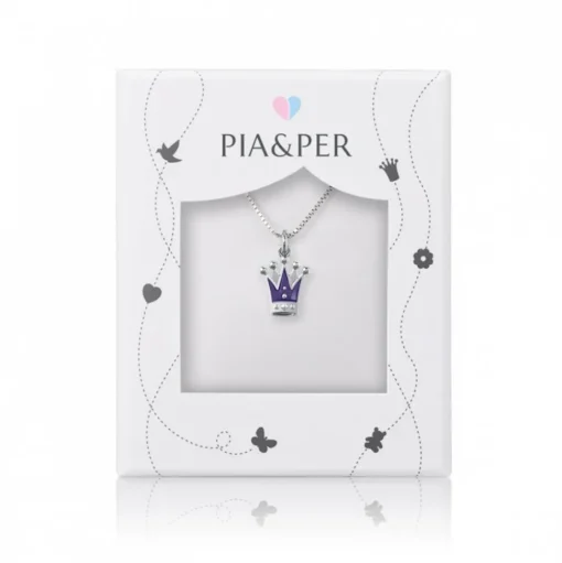 Barnhalsband Lila Krona Pia & Per