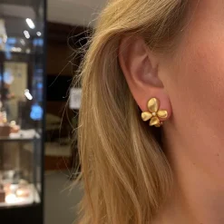 Blomst Örhängen Clips