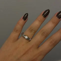 Centenary Diamantring Vitguld