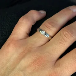 Centenary Ring Vitguld 0,20 ct