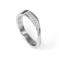 Diamantring Vitguld Våg Carl Hoff Selection