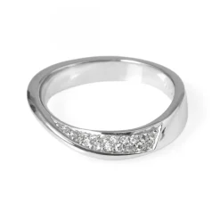 Diamantring Vitguld Våg Carl Hoff Selection
