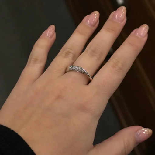 Diamantring Vitguld Våg Carl Hoff Selection