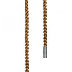 Flätad Sidensnodd Camel Silver