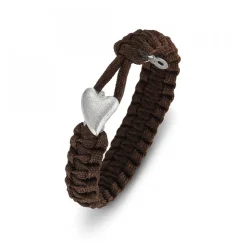 From Soldier to Soldier Armband Hjärta Brun