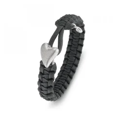From Soldier to Soldier Armband Hjärta Grå