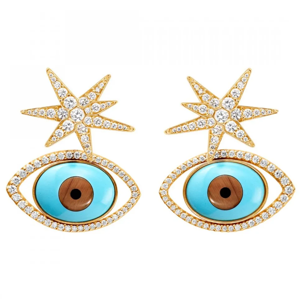 Funky Stars Örhängen Mellan