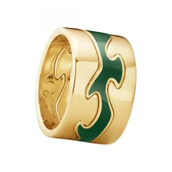 Fusion Mittenring Guld Grön