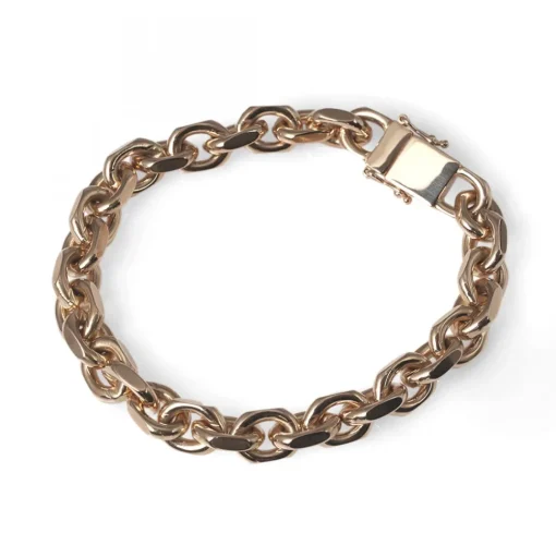 Guldarmband Ankarkedja Flackslipad 18k