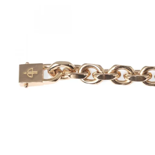 Guldarmband Ankarkedja Flackslipad 18k