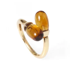 Guldring Omlott Citrin Emporio Armani