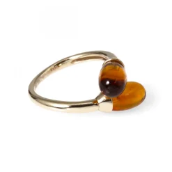 Guldring Omlott Citrin Emporio Armani