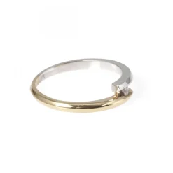 Guldring Omlott Vitguld/Guld