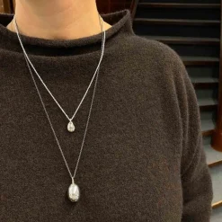 Halsband Droppe Silver