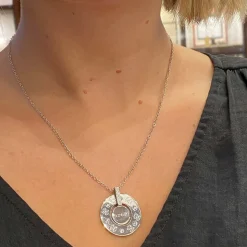 Icon Halsband Vitguld