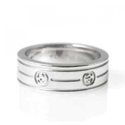 Interlocked Ring Vitguld