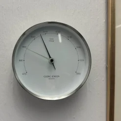 Koppel Barometer Vit/Stål 150 mm