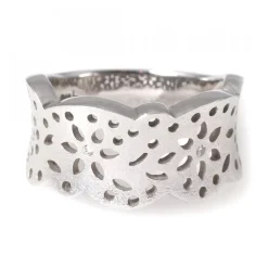 Lace Mellan Vitguld Matt Ring