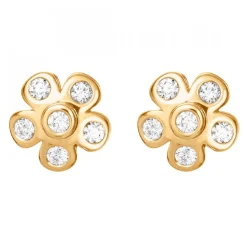 Lace Örhängen Mini Rödguld Pavé