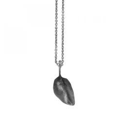 Leaves Hänge Oxiderat Silver 3 cm