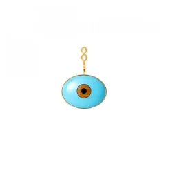 Lotus Påhäng Evil Eye Guld
