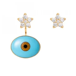 Lotus Påhäng Evil Eye Guld