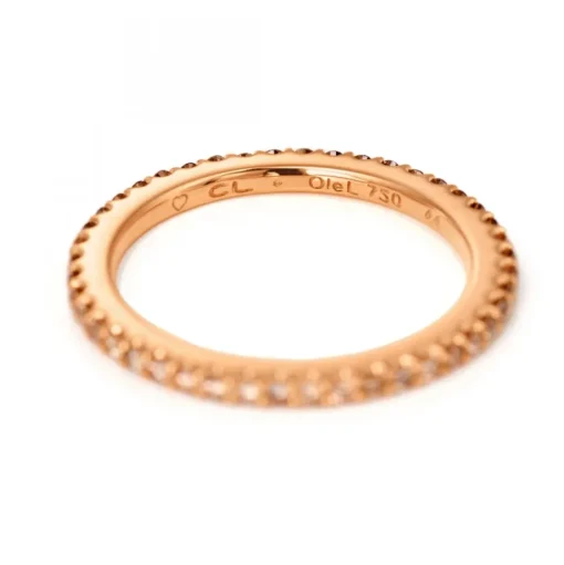 Love Bands Rosé Ring Chokladbruna Diamanter