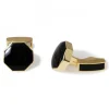 Manschettknappar Onyx Guld