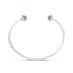Nature Armring Grå Månsten Vitguld
