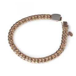 Pansarkedja Guldarmband Vitguldslås 18k