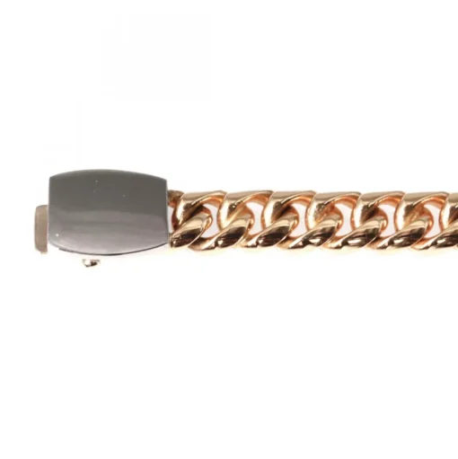 Pansarkedja Guldarmband Vitguldslås 18k