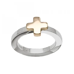 Possibilities Silverring Guldkors