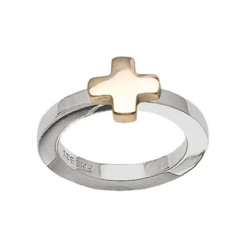 Possibilities Silverring Guldkors