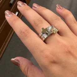 Possibilities Silverring Guldkors