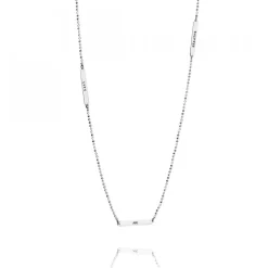Power Plates Long Necklace 80 cm