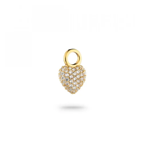 Signature Eternal Heart Mini Pendant Bergkristall Guld