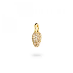Signature Eternal Heart Mini Pendant Bergkristall Guld