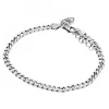 Silverarmband Pansar 4mm