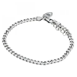 Silverarmband Pansar 4mm