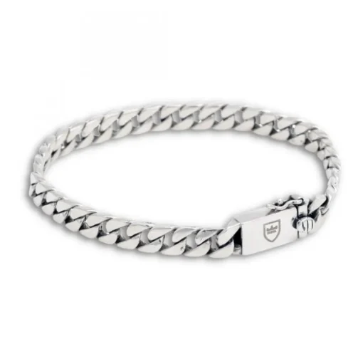 Silverarmband Pansar 6mm