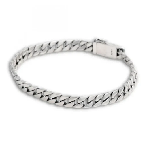 Silverarmband Pansar 6mm