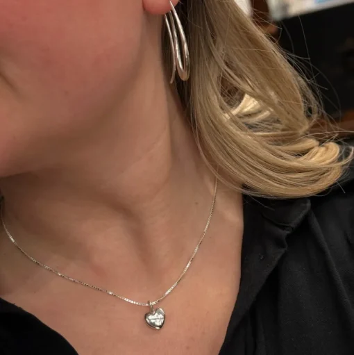 Silverhjärta Stort Hänge - Carl Hoff Design